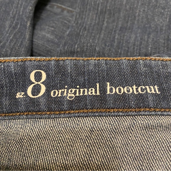 Ann Taylor Loft Womens Jeans sz 8 Blue Original Bootcut Stretch 31.5” Inseam - Picture 4 of 5